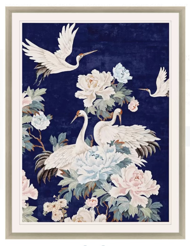 Pearly White Cranes II