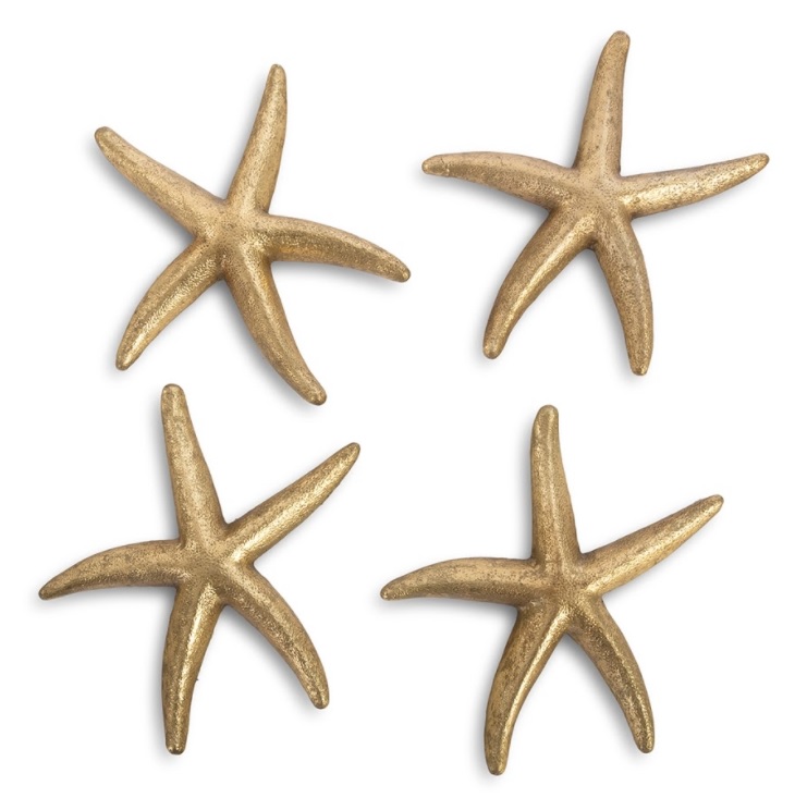 Starfish Gold Leaf, Set of 2, SM