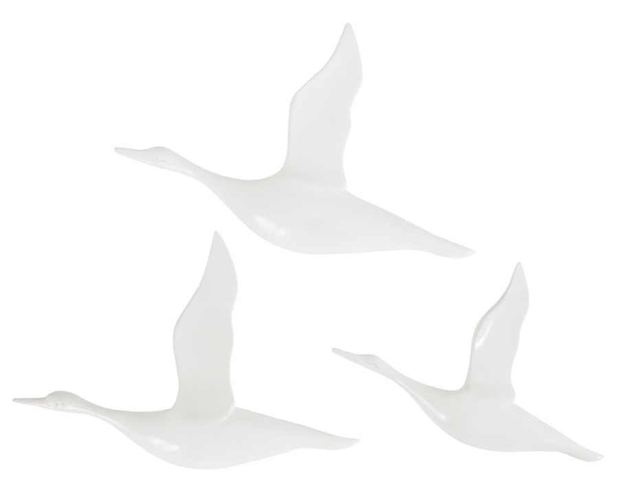 Flying Ducks Gel Coat White, Set of 3