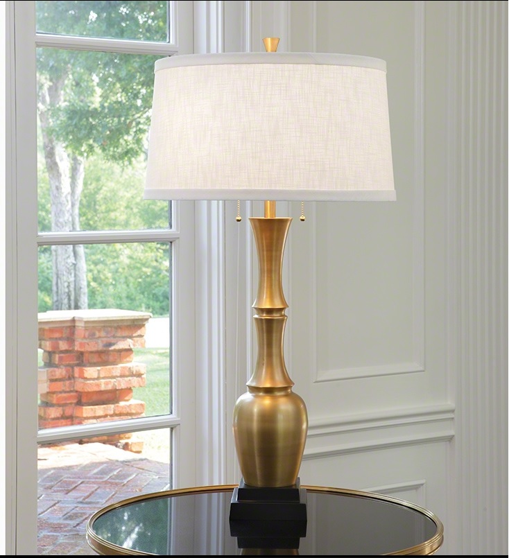 Bambooesque Lamp-Antique Brass