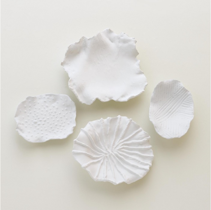 Maitake Wall Decor-Curled-Soft White