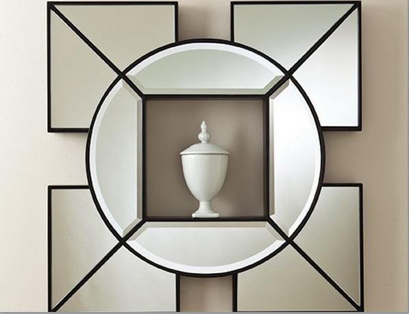 Arabesque Shadow Contemporary Box Mirror