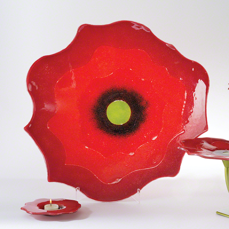 Poppy Plate-Red-Smallest