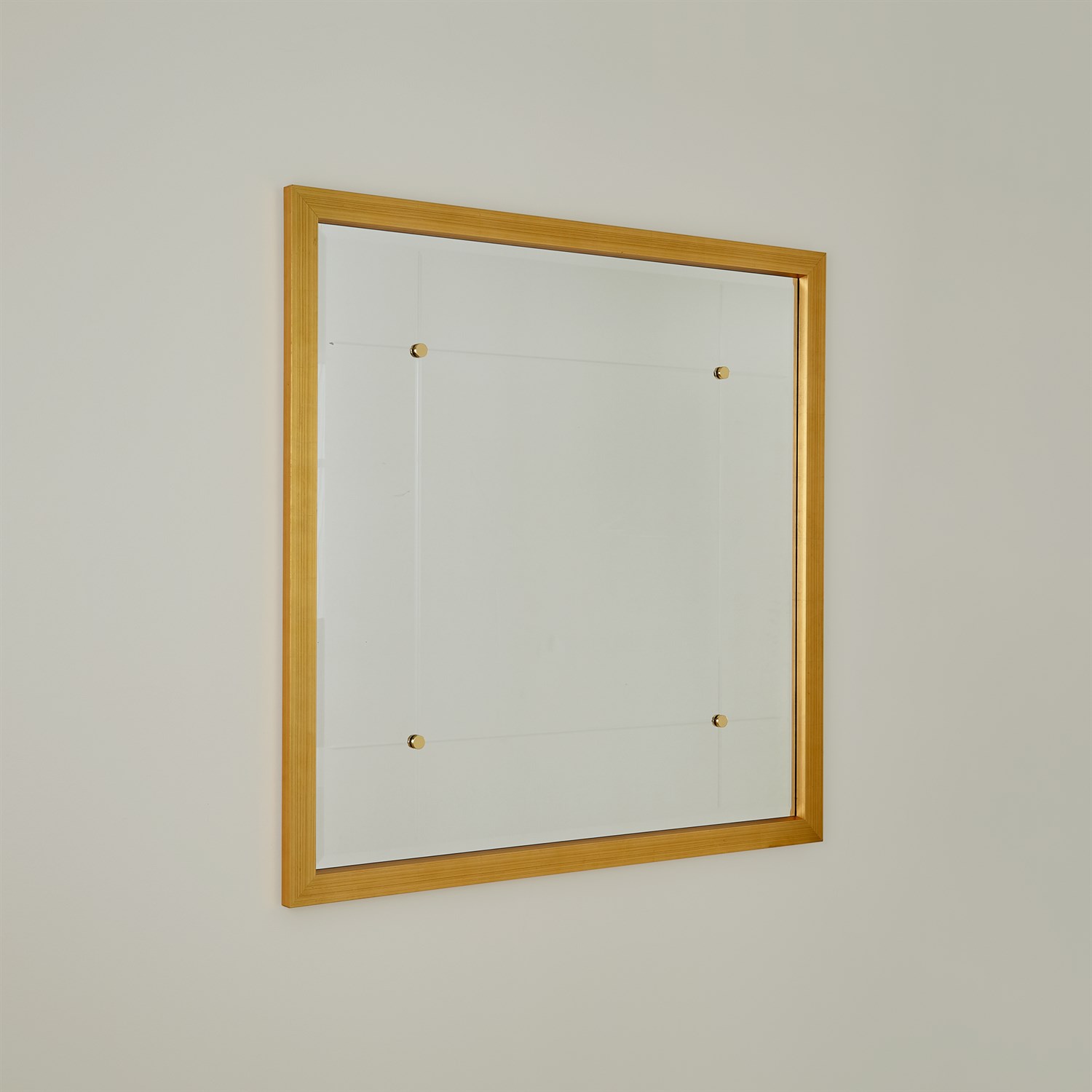 BEAUMONT SQUARE MIRROR-GOLD LEAF