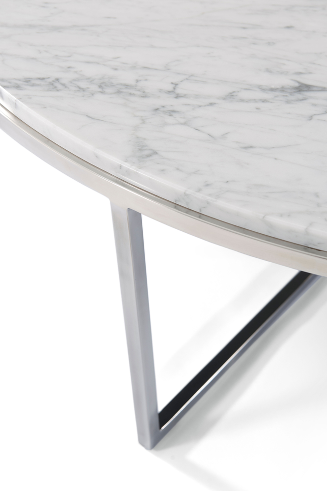 FISHER ROUND COCKTAIL TABLE (MARBLE)