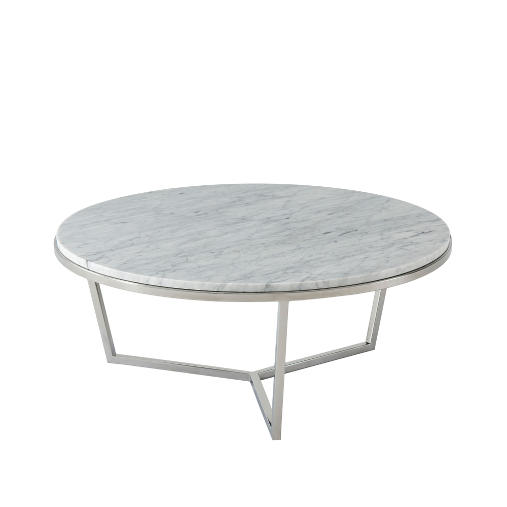 SMALL FISHER ROUND COCKTAIL TABLE (MARBLE)