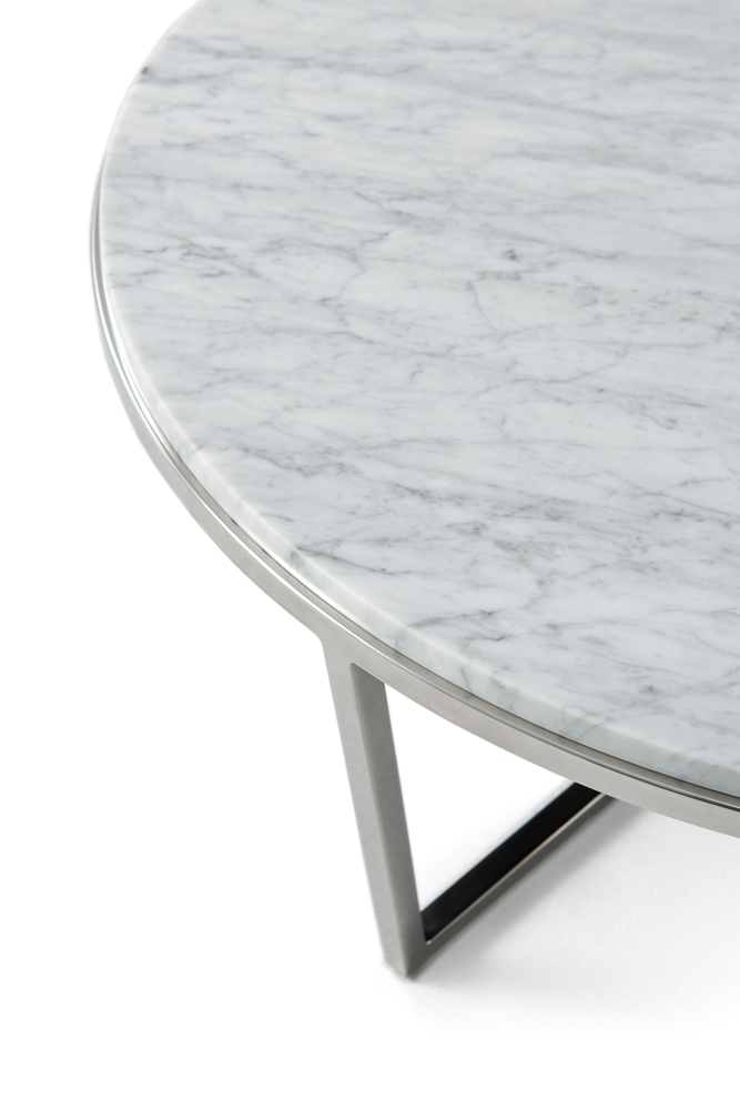 SMALL FISHER ROUND COCKTAIL TABLE (MARBLE)