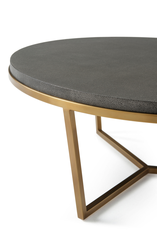 SMALL FISHER ROUND COCKTAIL TABLE (SHAGREEN)