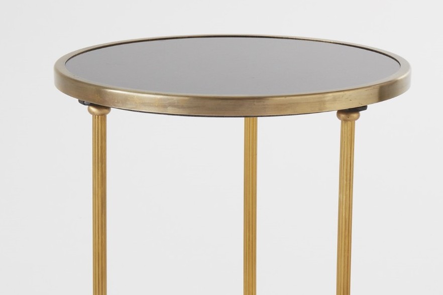PETITE 2 TIERED TABLE-ANTIQUE BRASS